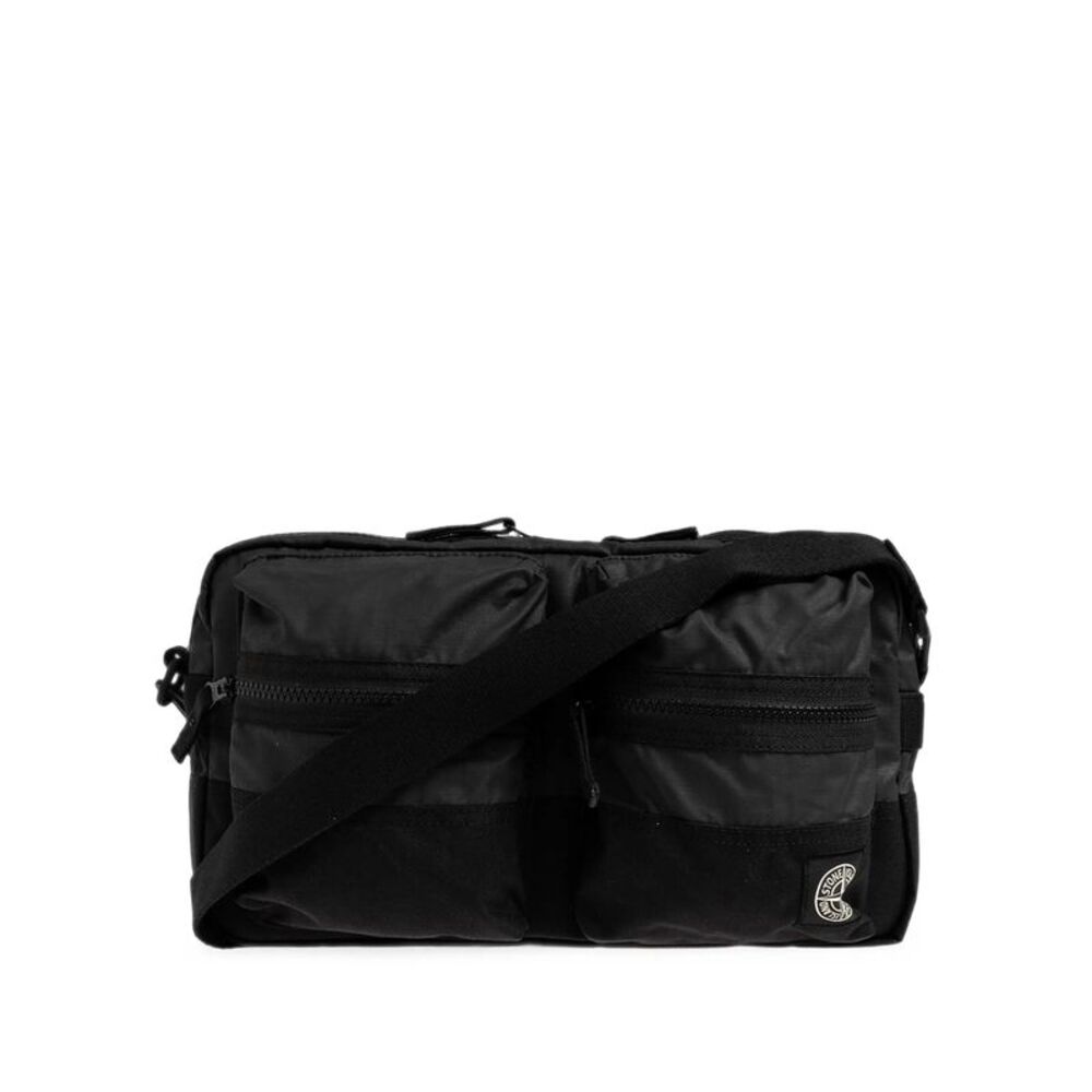 Stone Island Men Borsa A Tracolla Rimovibile Con Tasche Multiple